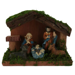 Ornament de Craciun Sceneta Betleem din lemn 12 CM