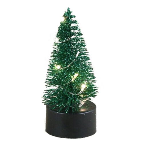 Brad din sarma decorat cu leduri 4x10 CM