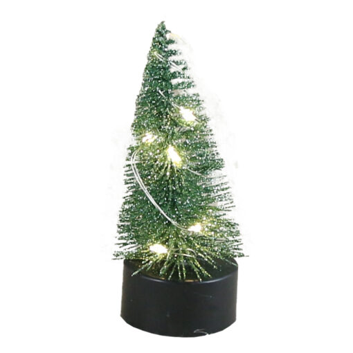 Brad din sarma decorat cu leduri 4x10 CM