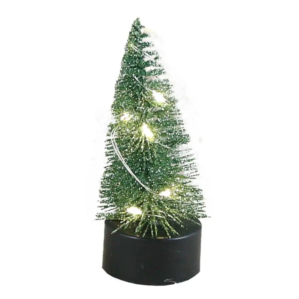 Brad din sarma decorat cu leduri 4x10 CM