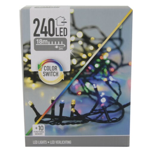 Instalatie Craciun cu 240 de leduri Multicolor