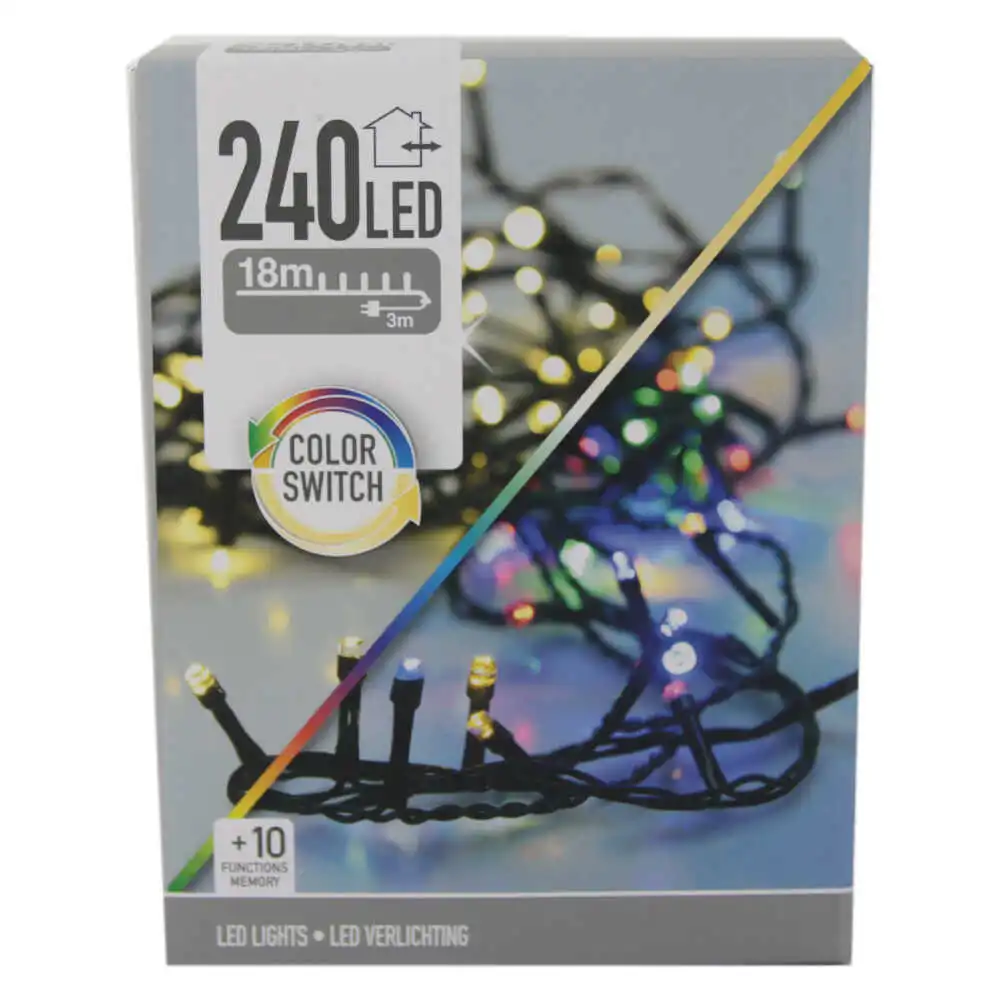 Instalatie Craciun cu 240 de leduri Multicolor