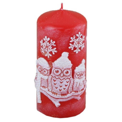 Lumanare de Craciun Bufnite 6x13 CM