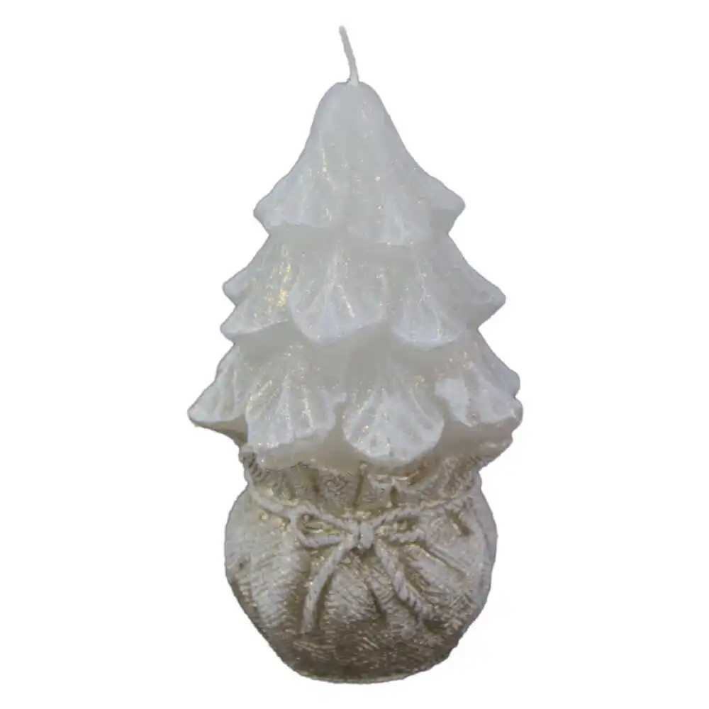 Lumanare in forma de brad de Craciun 14 CM Lumanare in forma de brad de Craciun 14 CM