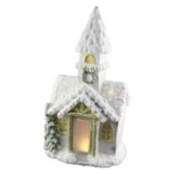 Biserica decorativa Craciun cu led 50 CM