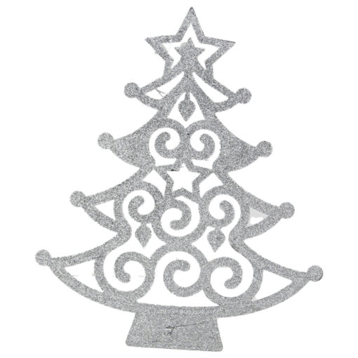Decor Craciun pentru fereastra Brad cu glitter 30 CM