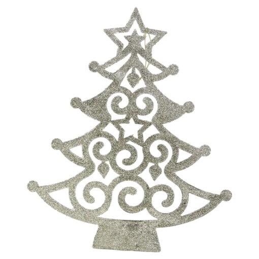 Decor Craciun pentru fereastra Brad cu glitter 30 CM