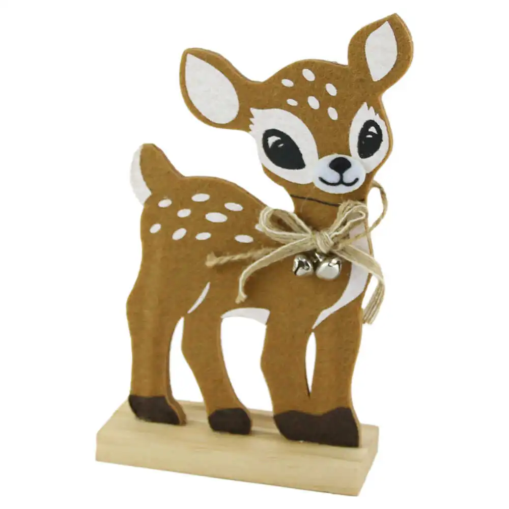 Ornament Craciun Caprioara din pasla 20 CM