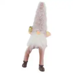 Figurina Craciun Spiridus din ceramica cu picioare mobile 17 CM