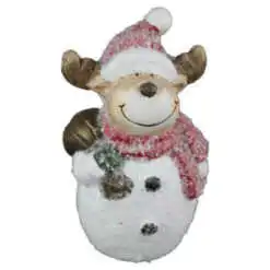 Figurina Craciun Ren din ceramica 13 CM