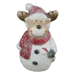 Figurina Craciun Ren din ceramica 13 CM