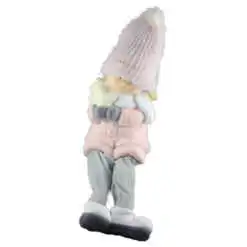 Figurina Craciun Copil din ceramica cu picioare atarnatoare 32 CM