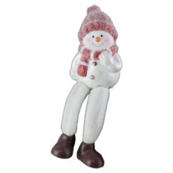 Figurina Craciun Om de zapada cu picioare mobile 7 CM - Roz