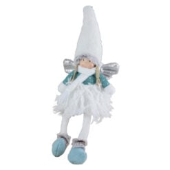 Figurina inger din textil cu led si picioare atarnatoare 27 CM
