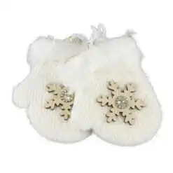 Ornament brad din lemn 10 CM Manusi/Sosete/Patine