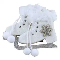 Ornament brad din lemn 10 CM Manusi/Sosete/Patine