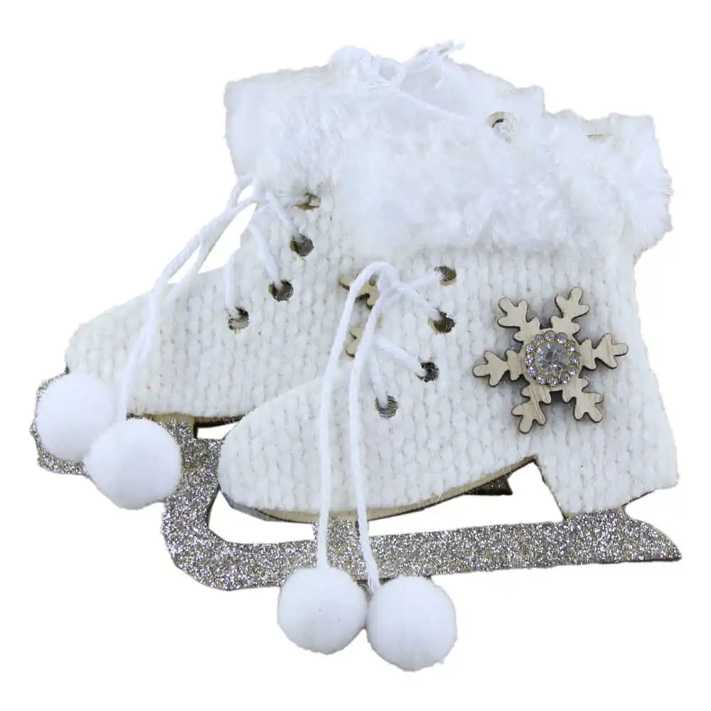 Ornament brad din lemn 10 CM Manusi/Sosete/Patine Ornament brad din lemn 10 CM Manusi/Sosete/Patine