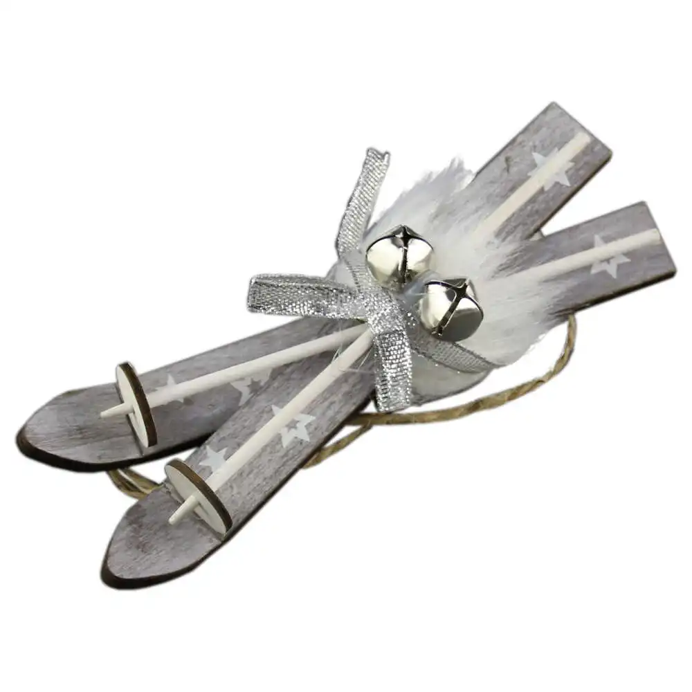Ornament brad Schi din lemn 15 CM