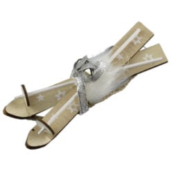 Ornament brad Schi din lemn 15 CM