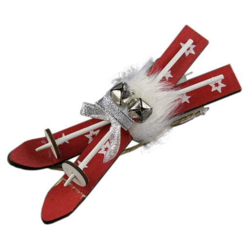 Ornament brad Schi din lemn 15 CM