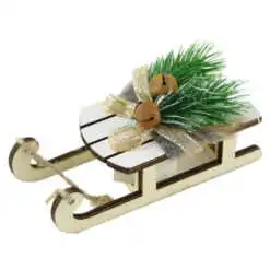 Ornament brad din lemn 12 CM Saniuta