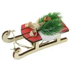 Ornament brad din lemn 12 CM Saniuta