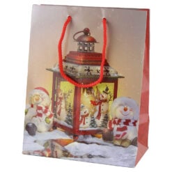 Punga cadou Craciun 18x23 CM - Candela decorativa