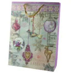 Punga cadou Craciun 31x42 CM - Decor violet
