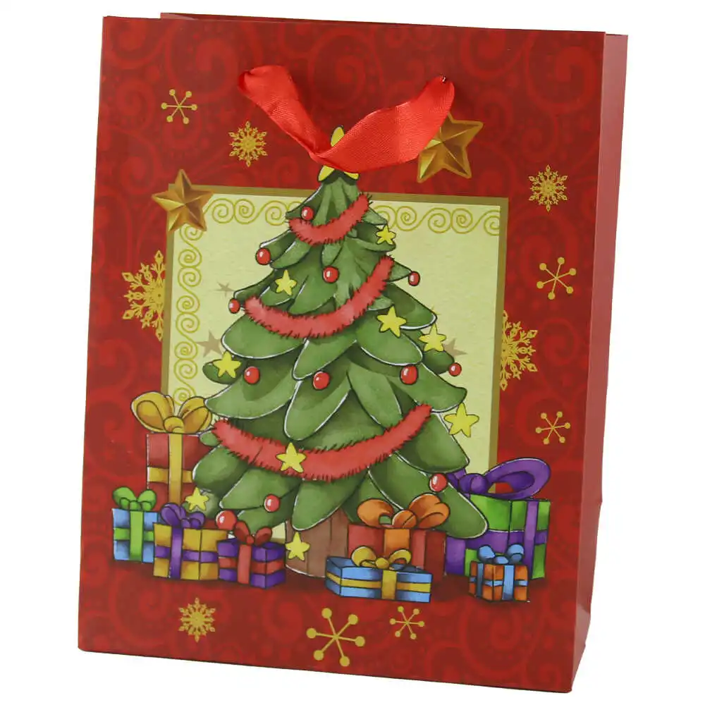 Punga cadou Craciun 18x23 CM - Brad cu cadouri Punga cadou Craciun 18x23 CM - Brad cu cadouri