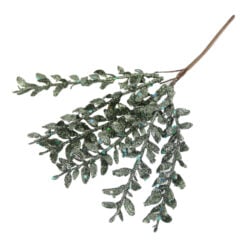 Pick decor de craciun Creanga verde cu sclipici 21 CM