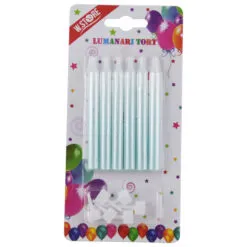 Set 6 lumanari tort degrade cu sclipici