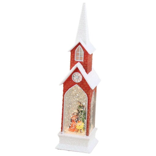 Ornament Craciun Biserica cu led 5x21 CM