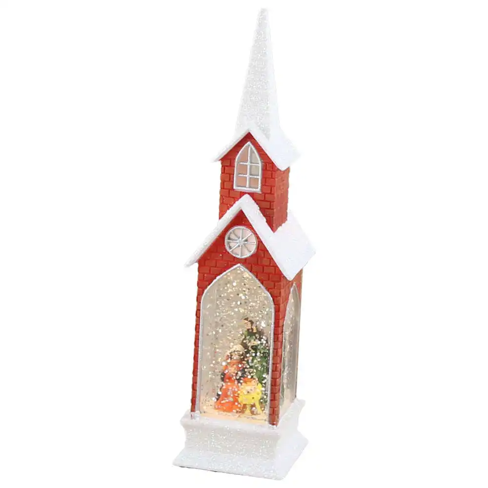 Ornament Craciun Biserica cu led 5x21 CM Ornament Craciun Biserica cu led 5x21 CM