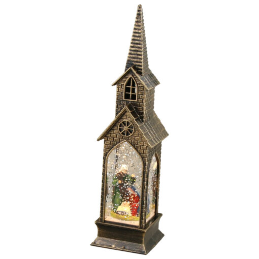 Ornament Craciun Biserica cu led 5x21 CM