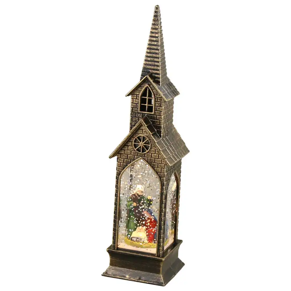 Ornament Craciun Biserica cu led 5x21 CM Ornament Craciun Biserica cu led 5x21 CM