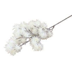 Pick creanga glitter alb 46 CM