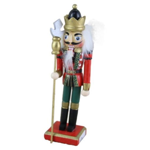 Figurina Craciun Spargator de nuci din lemn 15 CM