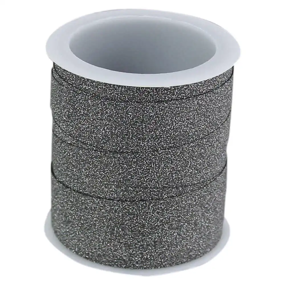Rola panglica cu glitter din plastic 1x100 CM - Gold/Sand/Gri