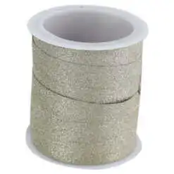 Rola panglica cu glitter din plastic 1x100 CM - Gold/Sand/Gri