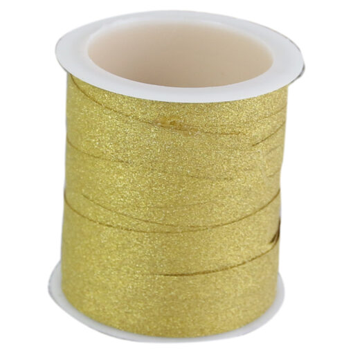 Rola panglica cu glitter din plastic 1x100 CM - Gold/Sand/Gri