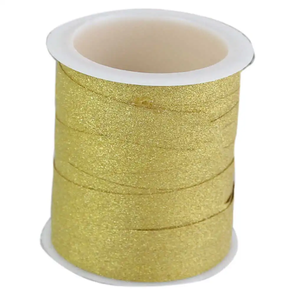 Rola panglica cu glitter din plastic 1x100 CM - Gold/Sand/Gri
