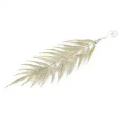 Frunza decorativa cu glitter auriu 32 CM