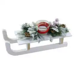 Decor Craciun Saniuta cu candela 28 CM