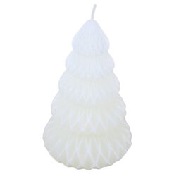 Lumanare de Craciun Brad chanel cu sclipici 14 CM