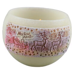 Lumanare de Craciun tip lampion  12?9 CM - Mystical Winter