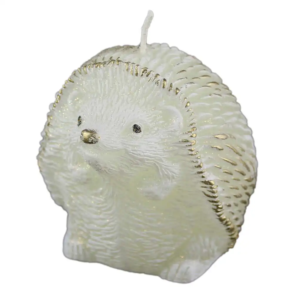 Lumanare de Craciun Arici auriu 9 CM Lumanare de Craciun Arici auriu 9 CM