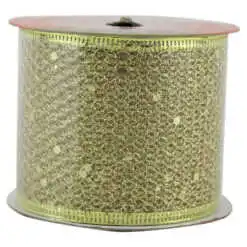 Rola panglica decorativa cu sclipici 6 cm x 2.7 m - Culori variate