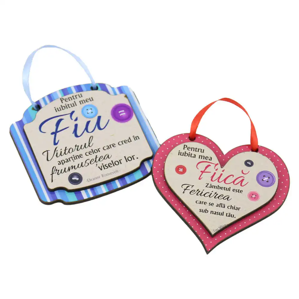 Magnet frigider personalizat din lemn 9 CM - Pret/Bucata