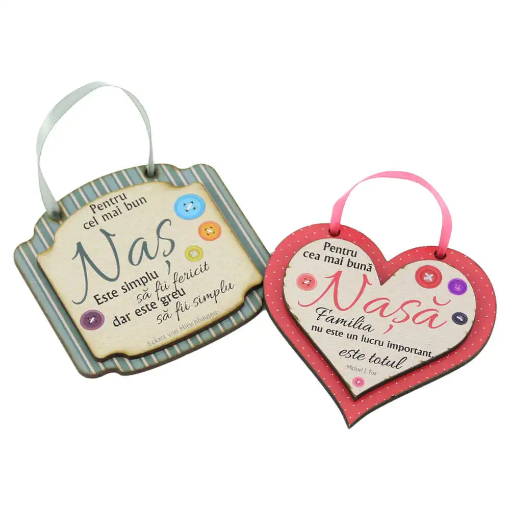 Magnet frigider personalizat din lemn 9 CM - Pret/Bucata