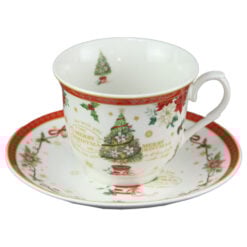 Set 6 cesti cu farfurii  220 ml